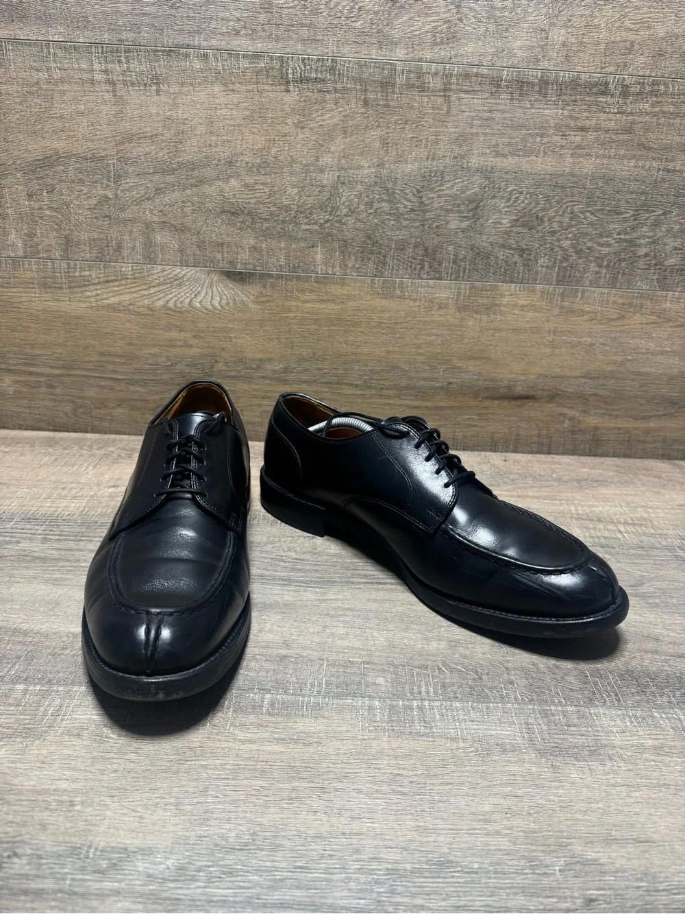 Allen Edmonds Black Leather Derby Shoes